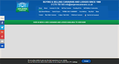 Desktop Screenshot of ianjamescaravans.co.uk